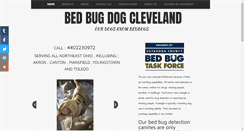 Desktop Screenshot of bedbugdogcleveland.com
