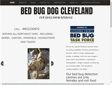 Tablet Screenshot of bedbugdogcleveland.com